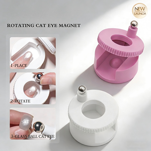 <span class=keywords><strong>Outil</strong></span> magnétique rotatif multifonctionnel pour nail art, aimant œil de chat puissant à aspiration automatique pour perles de verre, avec large éclairage - Product Image 1