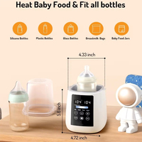Chauffe-biberon multifonctionnel intelligent à contrôle de température, arrêt automatique, chauffe rapidement, désinfection du lait