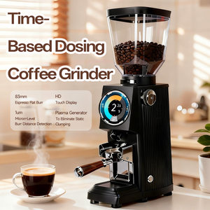 Molinillo de Café Eléctrico Comercial con Control de Tiempo, Dosificación Automática Inteligente, Pantalla Táctil LED, Ajustes Programables, Muelas Planas de 83 mm para Espresso - Product Image 1