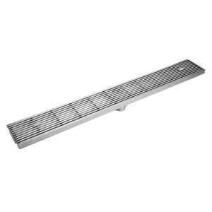 High Quality Custom Stainless Steel <strong>Linear</strong> Grate Stripe <strong>Drain</strong> for Bathroom Wholesale Shower Strip <strong>Drains</strong> Custom Designed - Product Image 1
