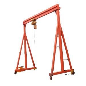 خفيفة الوزن الهيكل الصلب السفر المحرك المنقولة 5 طن الكلمة الصغيرة المحمولة شعاع رافعة جسرية - Product Image 1