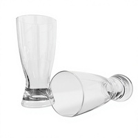Chope à bière en verre transparent sans plomb, compatible lave-vaisselle, fond épais