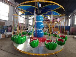 Mini <span class=keywords><strong>silla</strong></span> voladora para niños Merry-Go Swing Carousel Fairground Parque de atracciones Atracción Home Garden School-Indoor - Product Image 6