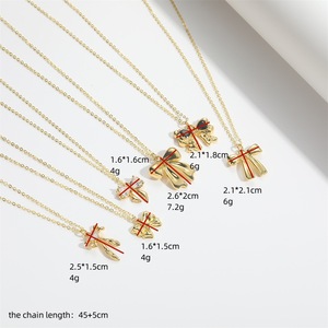 Easywin CC024 Collana con Catena a Maglie e Fiocco in Cristallo Placcato Oro, Stile Romantico Spagnolo, <span class=keywords><strong>Regalo</strong></span> per Mamma e Fidanzate per <span class=keywords><strong>Anniversario</strong></span> - Product Image 6