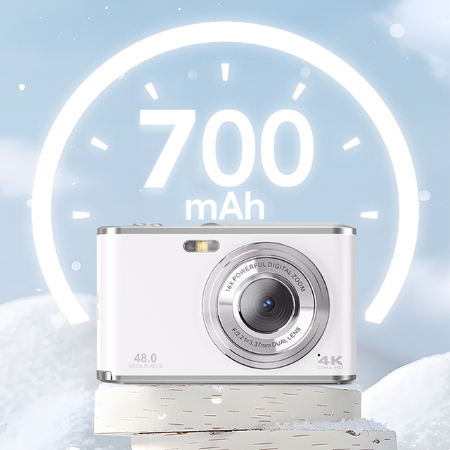 Vintage Mini UV Pocket Digital Camera 48MP 4K Video Resolution Light for Outdoor Activities Point Shoot Photo Compact for Easy