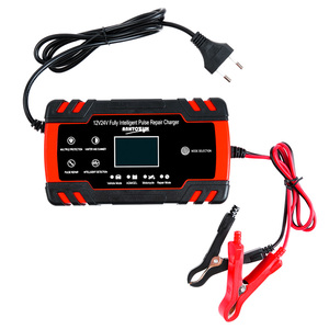 B2c E-Commerce Auto Accu Oplader 12/24V 8a Touchscreen Puls Reparatie Lcd Accu Oplader Voor Auto Motorfiets - Product Image 1