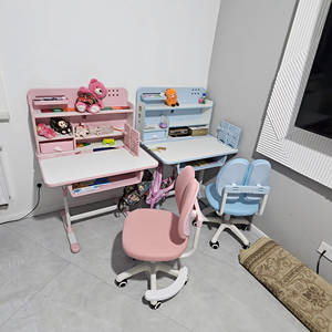 Ensemble chaise et bureau d'étude réglables en hauteur, écologiques et durables, conçus ergonomiquement, bureau inclinable, mobilier pour salon et école - Product Image 5