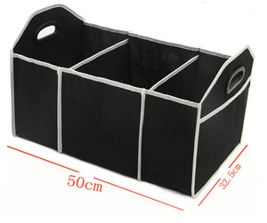 Bolsas de Almacenamiento Plegables para Maletero de Auto, Estilo Oxford Negro Clásico, Organizador Portátil para Asiento de Auto con Cierre de Cremallera, Multifuncional - Product Image 4