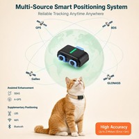 Localizador de Animales Inalámbrico Personalizado Cat-M NB-IoT con Rastreo en Tiempo Real, Mini Rastreador GPS IP68 para Perros y Gatos con Aplicación Gratuita para Android e IOS