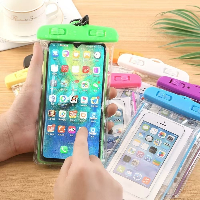 Clear Durable Waterproof Phone Bags Eva Plastic Pouch Case for iPhone Underwater Mobile Customizable Logo Phone Pouch