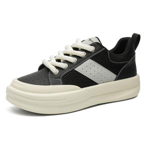 Chaussures de course respirantes et légères à semelle épaisse avec empiècements en maille, style décontracté et sportif pour homme, idéales pour l'été – Design haut de gamme - Product Image 6