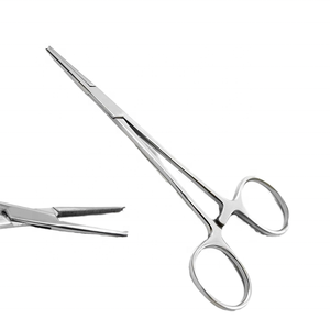 Pinza Quirúrgica de Acero Inoxidable, Tipo Mosquito, Curva, con Dientes, para Pinzar Vasos Sanguíneos, Instrumento Manual para Cirugía General - Product Image 1