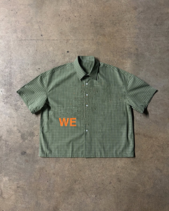 เสื้อเชิ้ตสตรีทแวร์ลำลองสำหรับฤดูร้อน ดีไซน์เนอร์ แบรนด์ดัง ติดกระดุม ทรงบ็อกซี่ ลายสก็อต ผ้าฝ้าย 100% พร้อมโลโก้พิมพ์ - Product Image 2