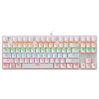 K7 keyboard Mekanikal ergonomis laptop RGB, papan ketik gaming 87 tombol TKL Komputer pabrik