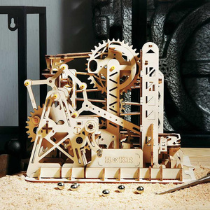 Robotime Rokr LG503 Kit de maquette mécanique Marble Run Assemblé Jouet éducatif 3D Puzzles en bois - Product Image 2