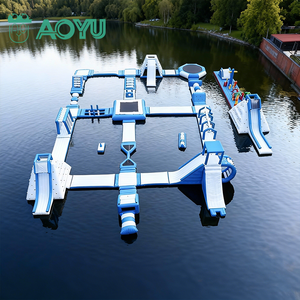 AOYU Lake Tobogán Acuático Inflable Gigante, Juegos <span class=keywords><strong>de</strong></span> Tubos Flotantes, Equipo <span class=keywords><strong>de</strong></span> Entretenimiento Deportivo para Niños, Certificado <span class=keywords><strong>de</strong></span> Seguridad para el <span class=keywords><strong>Mar</strong></span> - Product Image 1