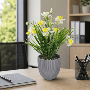 Fiori di narciso realistici per composizioni decorative moderne primaverili - Product Image 1