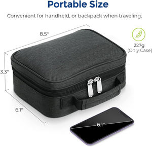 Enfriador de <span class=keywords><strong>insulina</strong></span> portátil Estuche de viaje Bolsa de jeringa de transporte para diabéticos <span class=keywords><strong>con</strong></span> 4 piezas Paquete de hielo para bolígrafos de <span class=keywords><strong>insulina</strong></span> y <span class=keywords><strong>glucosa</strong></span> en sangre - Product Image 5