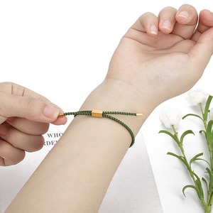 Pulsera Trenzada Shang Rui de Acero de Titanio, Tubo Curvo Hueco, Ajustable, Diseño Geométrico Personalizado - Product Image 3