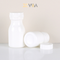 Conteneur cylindrique en HDPE blanc de haute qualité, flacon à pilules de 50 g, soins de santé, avec bouchon à vis