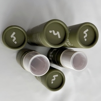 Tube de baume à lèvres en papier torsadé 100% biodégradable, écologique, fait main, recyclable, personnalisé, de haute qualité, avec estampage à chaud