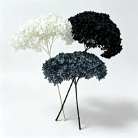 Hydrangeas séchées stabilisées, fleurs préservées, arrangements bleus et blancs - Décoration éternelle naturelle séchée pour événements