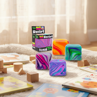 Jouet pour enfants transfrontalier de décompression, de simulation et de puzzle, à texture géométrique stéréoscopique mate, en maltose compressible