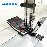Machine à coudre à double aiguille JAOKE à bras long et grande capacité pour le cuir, les tapis de voiture et le tissage de tentes