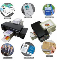 Imprimante automatique de cartes PVC pour CD/DVD avec 50 plateaux de cartes, encre colorée 6 couleurs, machine d'impression pour cartes d'identité, cartes de visite, CD et DVD