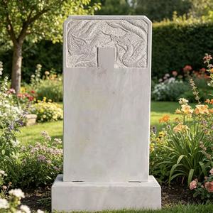 <span class=keywords><strong>Pierre</strong></span> <span class=keywords><strong>tombale</strong></span> en granit gris, dessus sculpté floral, gravure personnalisable, <span class=keywords><strong>pierre</strong></span> <span class=keywords><strong>tombale</strong></span> pour cimetière - Product Image 3