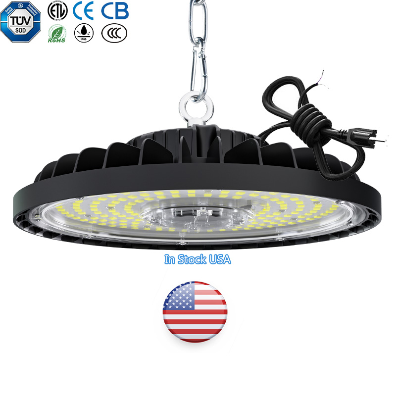 Склад в США Канада IP65 UL ETL Множественная мощность CCT SMD DOB выбор 100W 150W 200W 240W склад UFO светодиодный светильник High Bay