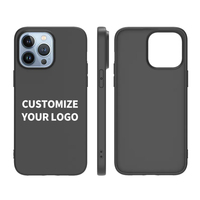 Coque de téléphone en TPU souple noir mat en gros pour iPhone 15 14 13 12 11 16 Pro Max – Étui de protection pour téléphone portable