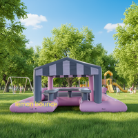 Bar de piscine gonflable personnalisé avec sièges, bar de piscine en PVC pour adultes et enfants, fêtes dans la cour, qualité commerciale pour la location