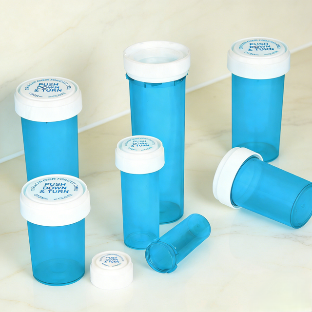 Wholesale Bulk 6dr 8dr 10dr 13dr 16dr 20dr 30dr 40dr 60dr Prescription PP Plastic Pill Bottles Empty Child Proof Pill Bottle
