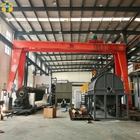 Pont roulant à double poutre 10-32T avec palan électrique, télécommande, moteur et système de levage à roulements