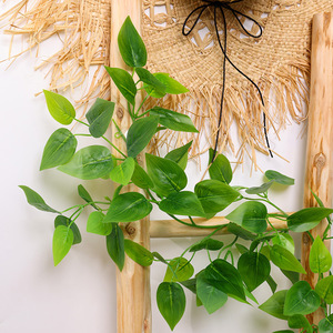 Refined Artificial Ivy Vine Green <b>Leaves</b> <b>Decor</b> For <b>Wall</b> Pipe Covering Indoor Outdoor Use - Product Image 2