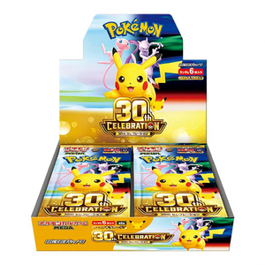 Pré-vente : Boîte de boosters Pokémon MEGA 30th Celebration M6a, jeu de cartes à collectionner PTCG, édition originale japonaise scellée, anime - Product Image 1