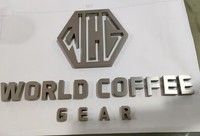 Letra de canal de Metal de alta calidad, Letra de señal de espejo dorado, letras de acero inoxidable fabricadas en 3D para tienda