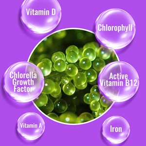 Supports Digestion Chlorella <b>Supplement</b> Tablets Vitamin A Natural Chlorophyll Chlorella Detox Support Tablets - Product Image 2