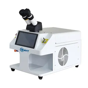 Xách tay mini máy tính để bàn đồ trang sức hàn laser Máy hàn Yag laser Đánh Dấu Công cụ Hàn giá bạc Vàng