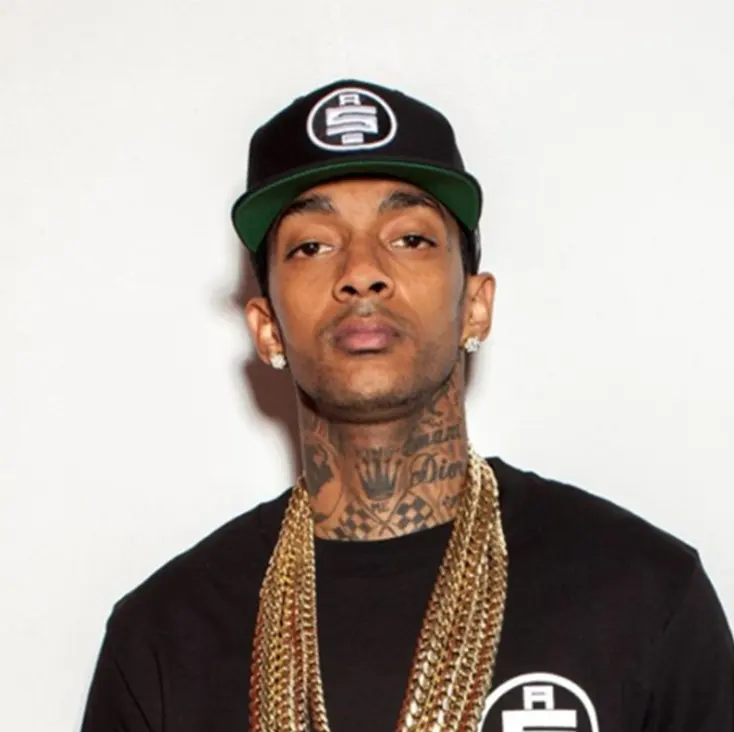 Nipsey hussle boné de beisebol bordado, boné de estilo hip hop com aba bordado, para homens