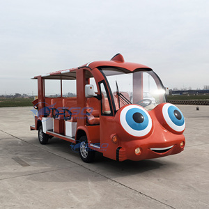 Voiture électrique de tourisme à quatre roues, style rétro, capacité 14 personnes, structure en acier Q235B, vente directe usine - Product Image 5