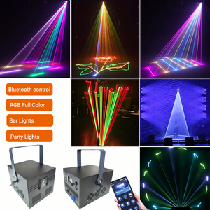 Proyector Láser de Alta Potencia para Exteriores, de Aleación de Aluminio, 15W RGB, para Eventos en Dubái y Arabia Saudita, con Control por APP/DMX512 para KTV - Product Image 1