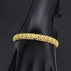 JXX Prix de Gros Bijoux pour Femmes Dubaï Indien Bracelets Plaqué Or 24 carats Matériau Laiton Bijoux de Dubaï - Product Image 3