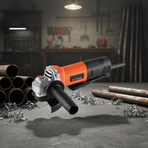 Meuleuse d'angle électrique 4,5 pouces 8 ampères 12000 tr/min, outil de découpe et de meulage industriel pour métal avec pare-poussière réglable - Product Image 2