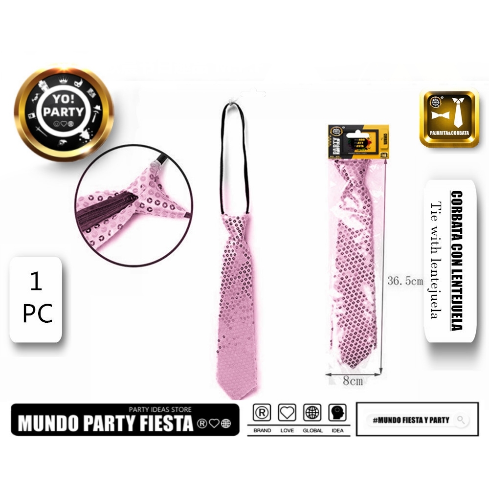 SEQUIN TIE#80084-Premium Polyester Tie with Unique Design