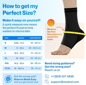 Soporte de Tobillo para Alivio de la Fascitis Plantar, Manga de Compresión para Tobillo para Mujeres y Hombres con Tendinitis - Product Image 5