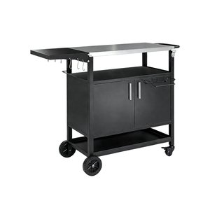 Carrito <span class=keywords><strong>de</strong></span> Parrilla para Exteriores Pinnovo, Isla <span class=keywords><strong>de</strong></span> <span class=keywords><strong>Cocina</strong></span> para Patio, Mesa <span class=keywords><strong>de</strong></span> Parrilla para Exteriores, Carrito para Barbacoa, Soporte Móvil para <span class=keywords><strong>Horno</strong></span> <span class=keywords><strong>de</strong></span> Pizza, Mesa Plegable - Product Image 6