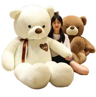 Nouvel Ours en Peluche Géant Personnalisé pour la Saint-Valentin, Adorable Ours en Peluche avec Ruban, Jouet en Peluche Cadeau