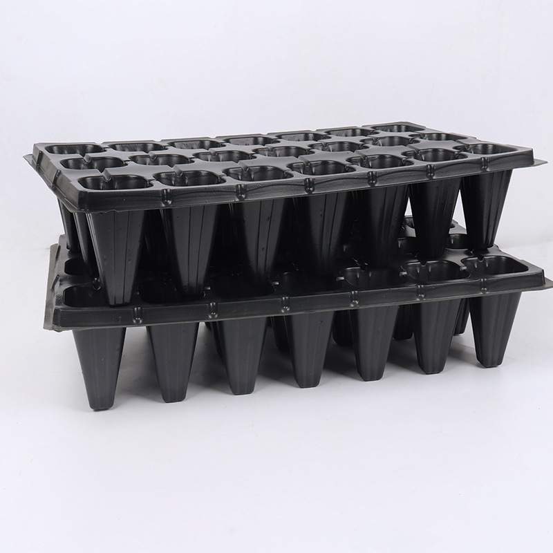 Jiuyi Black Plastic Seedling Tray Deepened